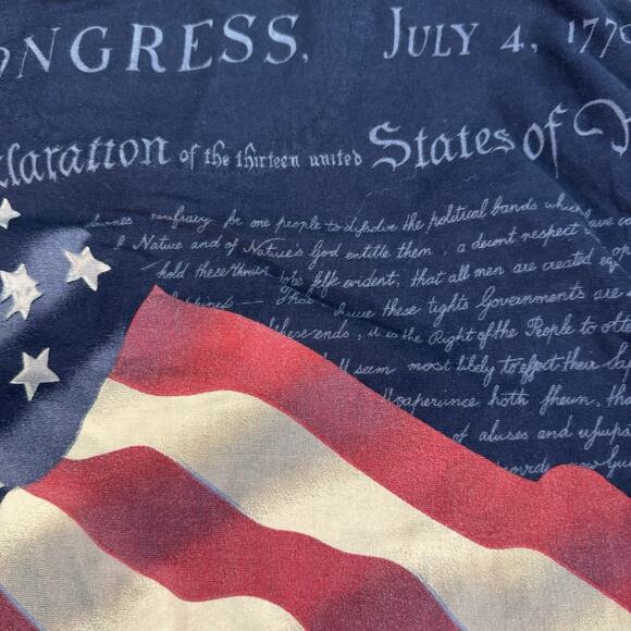 Cotton Traders Sport Declaration of Independence American Eagle Polo Shirt XL - Picture 8 of 8